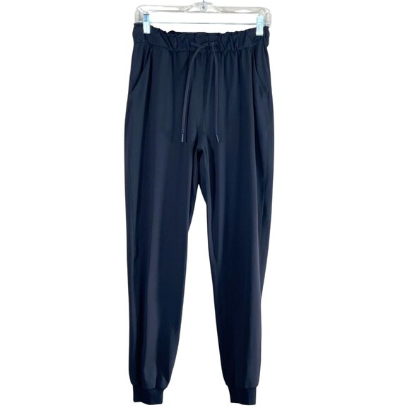 Lululemon Stretch High Rise Jogger Pants Style W5DQDS Black - Picture 3 of 10